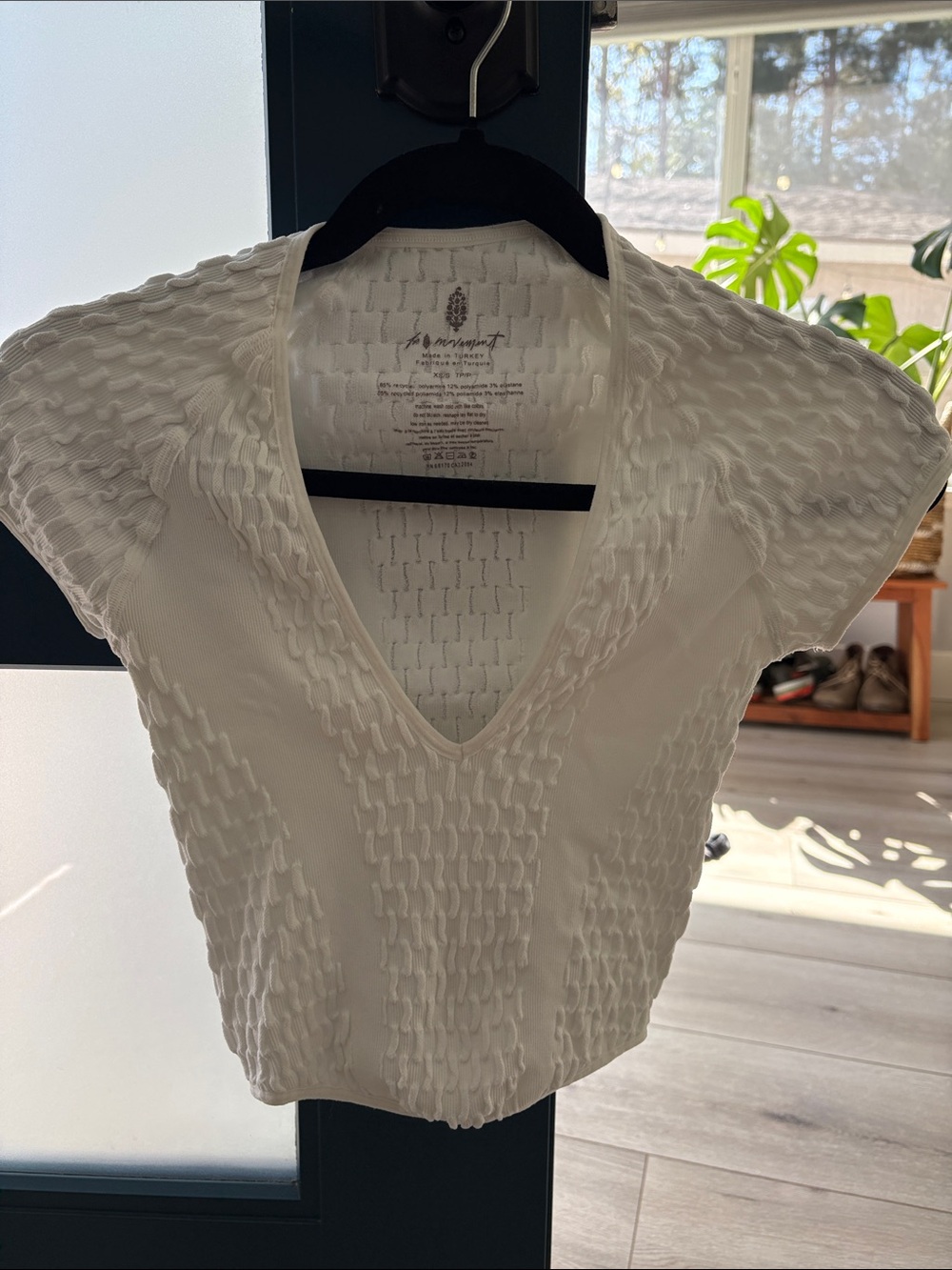 FP Movement short sleeve textured top - XS/S